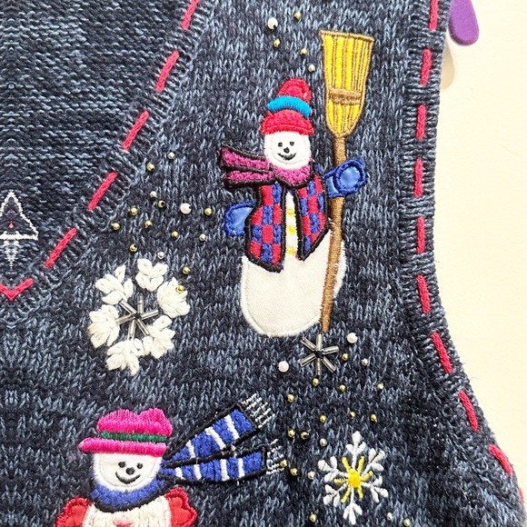 Designers Studio Originals Vintage Winter Sweater Vest - Picture 7 of 8